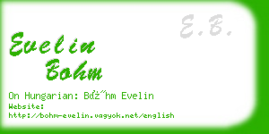 evelin bohm business card